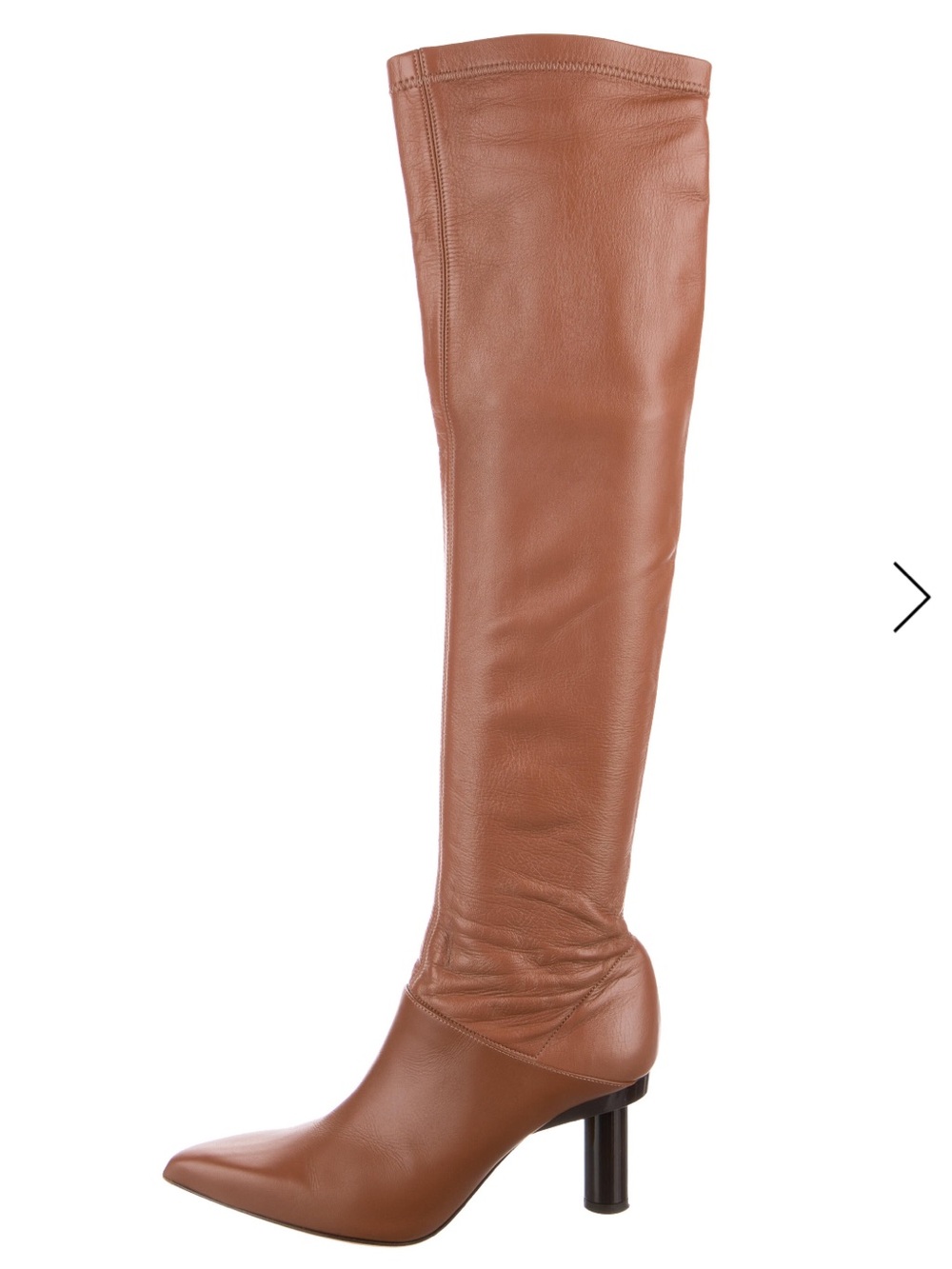 Sexy Yet Classy Tibi Cognac Brown Over-the-Knee Pointed Toe Boots size 6 EUC